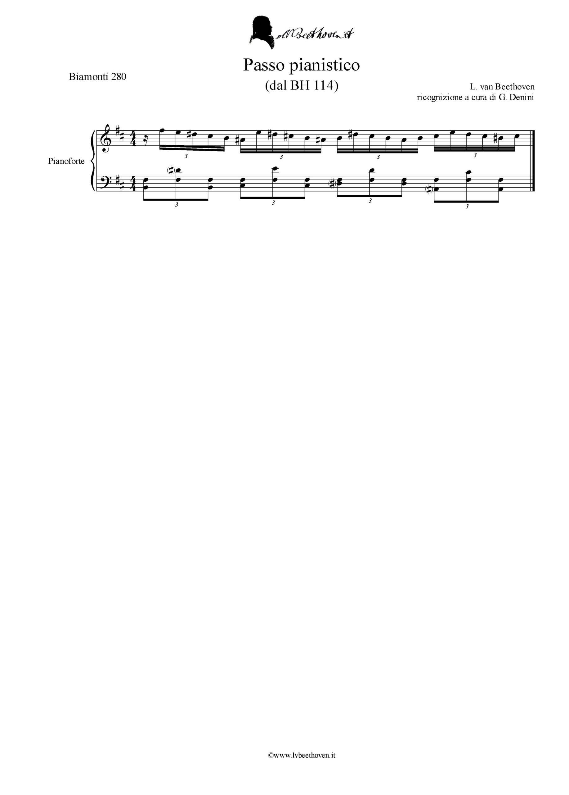 Biamonti 280 - Passo per pianoforte